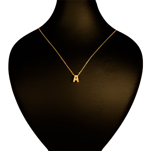 گردنبند طلا 18 عیار زنانه گنجینه هنر خوش نشین مدل سه بعدی طرح A
