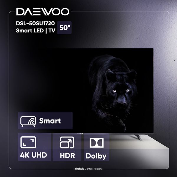 تلویزیون ال ای دی هوشمند دوو مدل DSL-50SU1720 سایز 50 اینچ