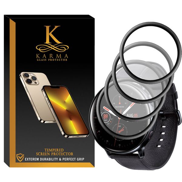 محافظ صفحه نمایش کارما مدل KA-PM مناسب برای ساعت هوشمند سامسونگ Galaxy Watch Active 2 44mm بسته چهار عددی