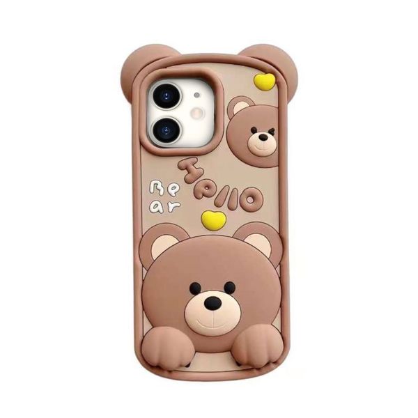 کاور مدل سلیکونی طرح Hello Bear مناسب برای گوشی موبایل اپل iPhone 11
