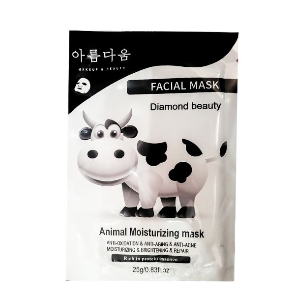 ماسک صورت دیاموند بیوتی مدل شیر گاو وزن 25 گرم