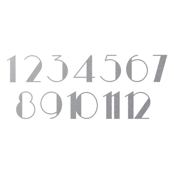 اعداد ساعت دیواری مدل مولتی استایل 4cm کد C30-1 مجموعه 12 عددی