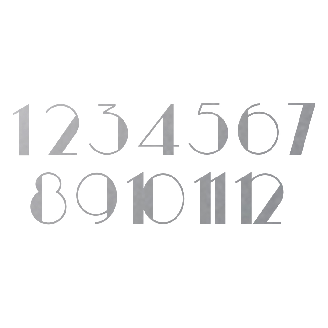اعداد ساعت دیواری مدل مولتی استایل 9cm کد C30-3 مجموعه 12 عددی