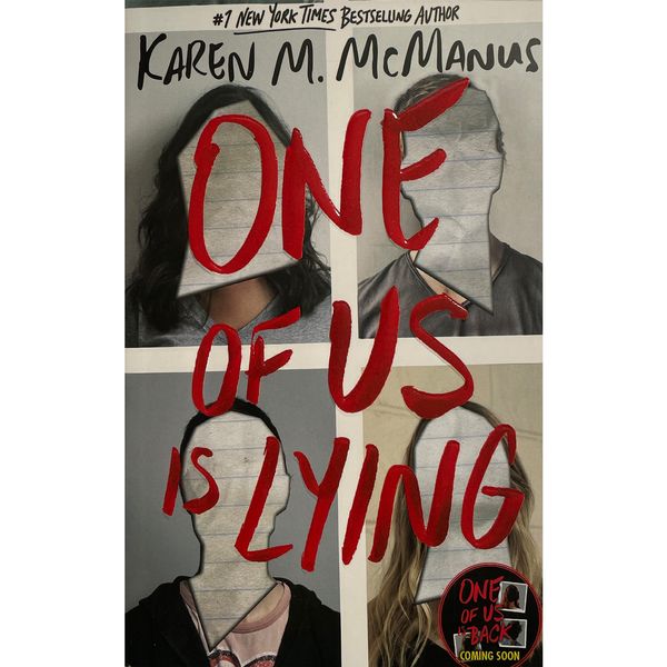 کتاب One of us is lying اثر Karen M McManus انتشارات معیار علم