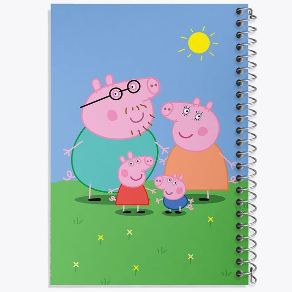 دفتر لیست خرید 50 برگ خندالو طرح خانواده پپا پیگ انیمیشن پپا پیگ Peppa pig کد 22070