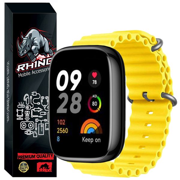 بند راینو مدل Ocean مناسب برای ساعت هوشمند شیائومی Redmi Watch 3 Active / Watch 3 Lite