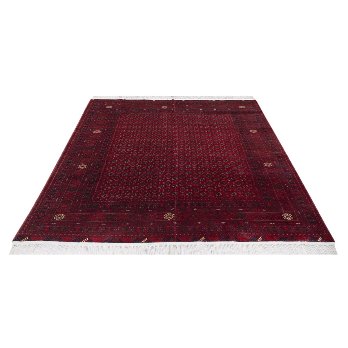 فرش دستباف شش متری طرح افغان مدل عشایری کد D02160A