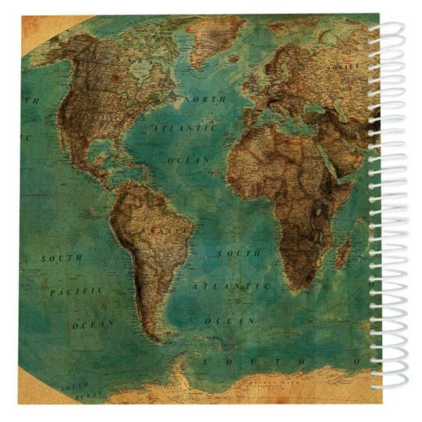دفتر طراحی 60 برگ اردیبهشت طرح اطلس نقشه زمین کد SKETCH 1717