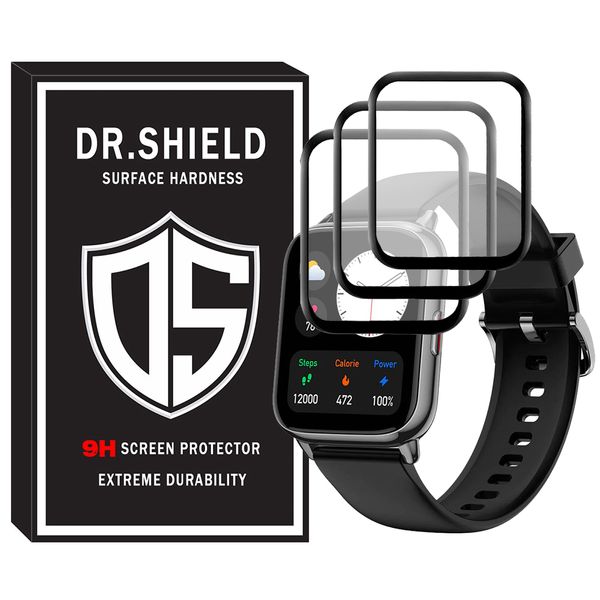 محافظ صفحه نمایش دکترشیلد مدل DR-PM مناسب برای ساعت هوشمند امیزفیت Amazfit Pop 2 بسته سه عددی