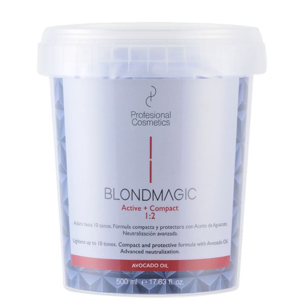 پودر بی رنگ کننده مو پروفشنال کازمتیکز مدل blonde magic حجم 500 میلی لیتر