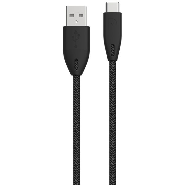 کابل تبدیل USB به USB-C پاورولوجی مدل Braided BK-C12PBAC طول 1.2 متر