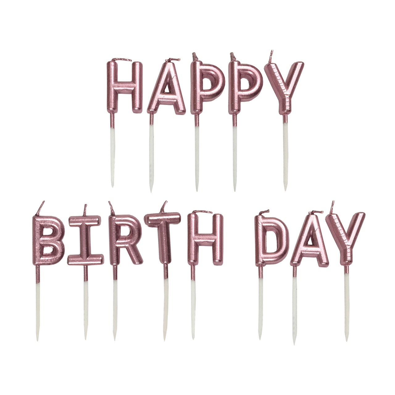 شمع تولد سورتک طرح Happy Birthday مدل STC186 مجموعه 13 عددی