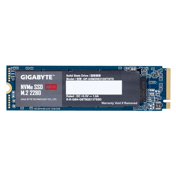 حافظه SSD اینترنال گیگابایت مدل 2280 ظرفیت 1 ترابایت 