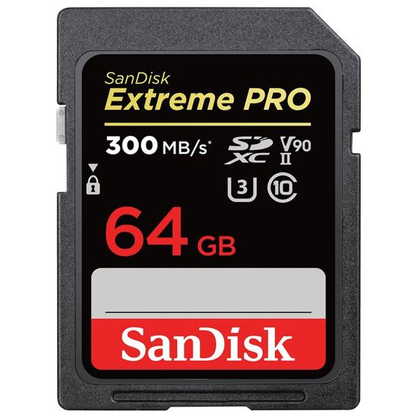 کارت حافظه SDXC مدل Extreme Pro V30 کلاس 10 استاندارد UHS-II U3 سرعت 300 mbps ظرفیت64 گیگابایت