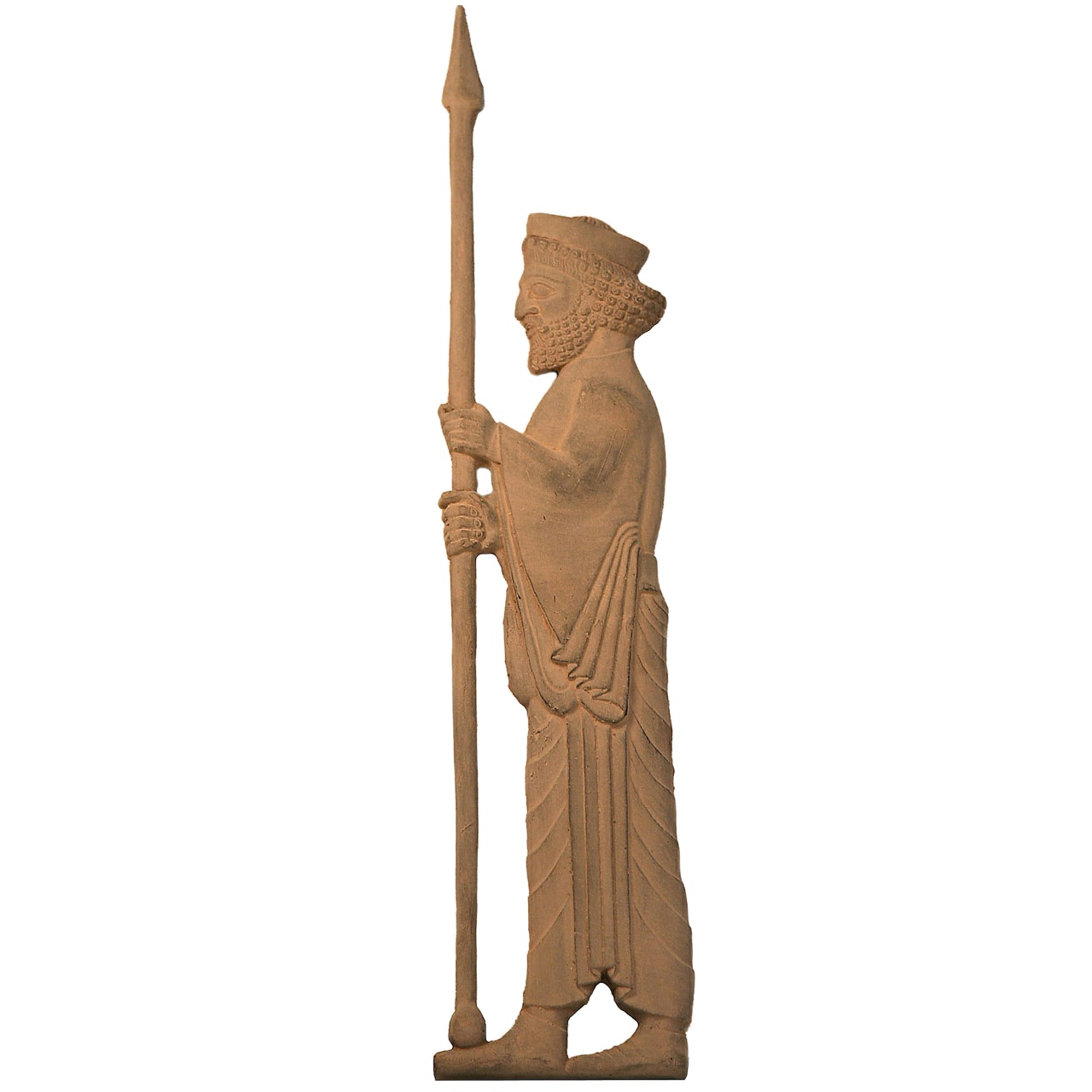 مجسمه تندیس و پیکره شهریار مدل سرباز هخامنشی کنسول کد MO1520