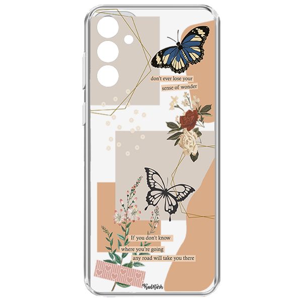 کاور طرح Butterfly مناسب برای گوشی موبایل سامسونگ  Galaxy A15