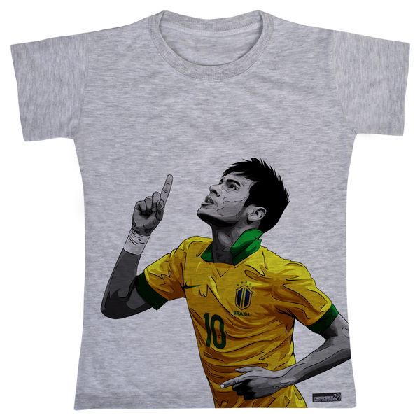 تی شرت آستین کوتاه پسرانه 27 مدل Neymar کد MH820