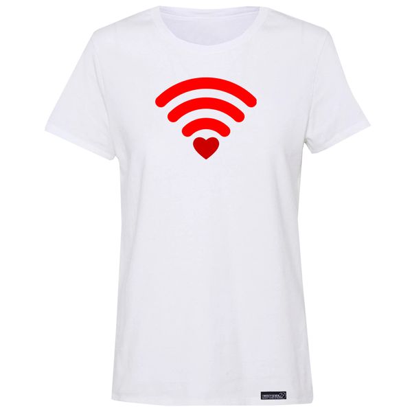 تی شرت آستین کوتاه زنانه 27 مدل Wifi Love کد MH1804