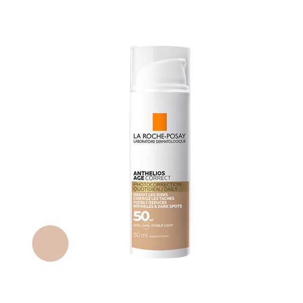 کرم ضد آفتاب رنگی لاروش پوزای SPF50 مدل age correct مناسب انوع پوست حجم 50 میلی لیتر