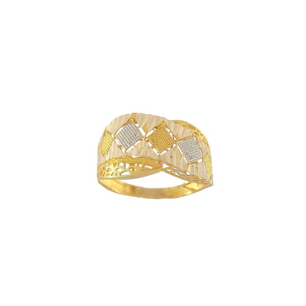 انگشتر طلا 18 عیار زنانه طلا و جواهرسازی افرا مدل 205