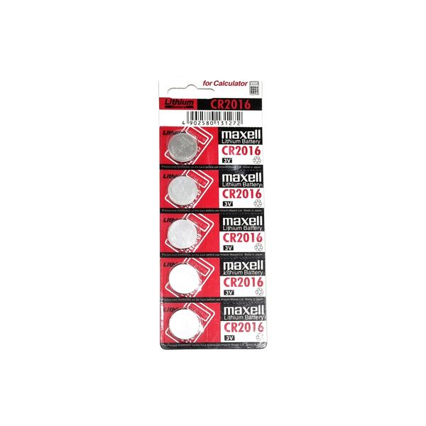 باتری سکه ای مکسل مدل CR2016 بسته پنج عددی