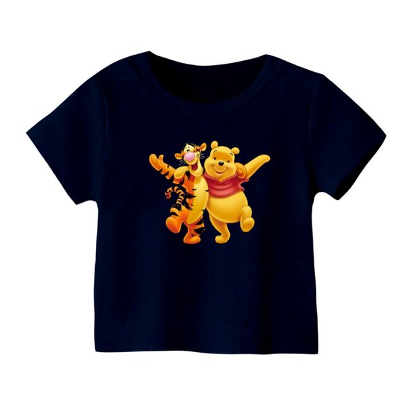 تی شرت آستین کوتاه بچگانه مدل پو کد ۱۵ رنگ سورمه ای