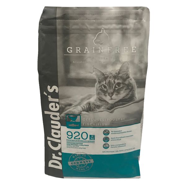 غدای خشک گربه دکتر کلادرز مدل High Premium- Grain Free - Adult وزن 1.5 کیلوگرم