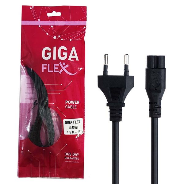 کابل برق دوپین گیگا فلکس مدل Gflex طول 1.5 متر بسته دو عددی