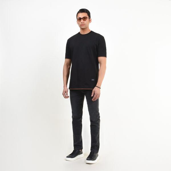 تی شرت اورسایز آستین کوتاه مردانه جی تی هوگرو مدل 1048301