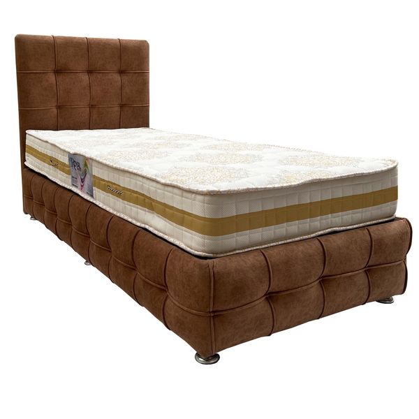 تخت خواب یک نفره مدل جکدار طرح چستر سایز 200×120 سانتی متر