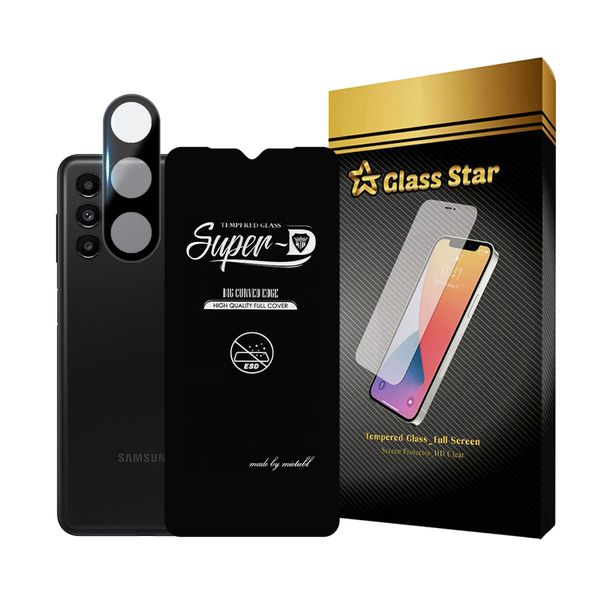 محافظ صفحه نمایش گلس استار مدل SUPLNFUGS مناسب برای گوشی موبایل سامسونگ Galaxy A13 5G به همراه محافظ لنز گوشی
