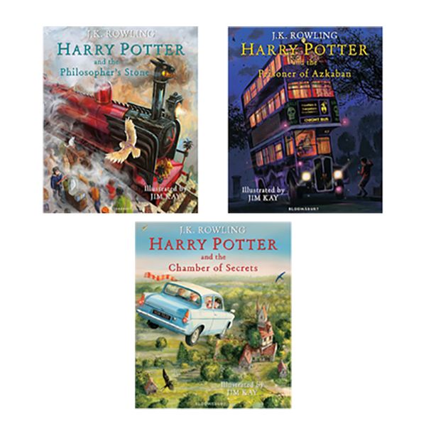 کتاب Harry Potter - The Illustrated Collection: Three magical classics اثر J.K. Rowling انتشارات بلومزبری 3 جلدی