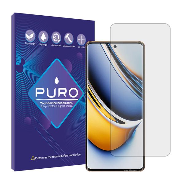 محافظ صفحه نمایش شفاف پورو مدل PROTECT مناسب برای گوشی موبایل ریلمی 11 PRO PLUS