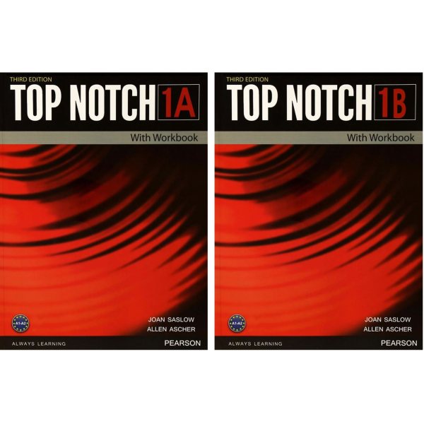 کتاب Top Notch 1 Third Edition اثر Joan Saslow and Allen Ascher انتشارات زبان مهر دو جلدی