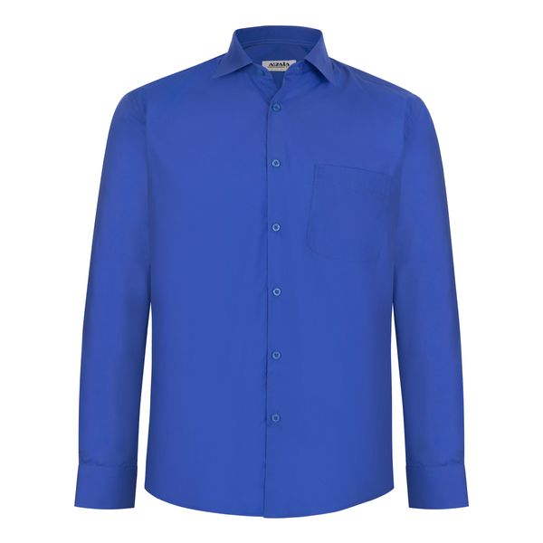 پیراهن آستین بلند مردانه جامعه مدل G127513 رنگ آبی تیره