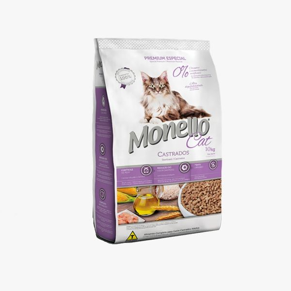 غذای خشک گربه مونلو مدل گربه های عقیم شده وزن 10 کیلوگرم