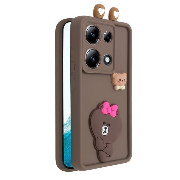    کاور مدل KittyBear مناسب برای گوشی موبایل شیائومی Poco M6 Pro 4G / Redmi Note 13 Pro 4G