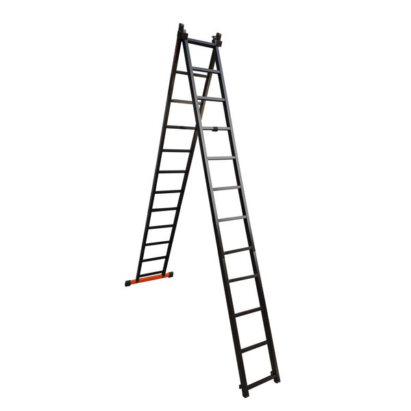 نردبان 24 پله مهرنگار مدل گلکسی به همراه پایه تعادل 