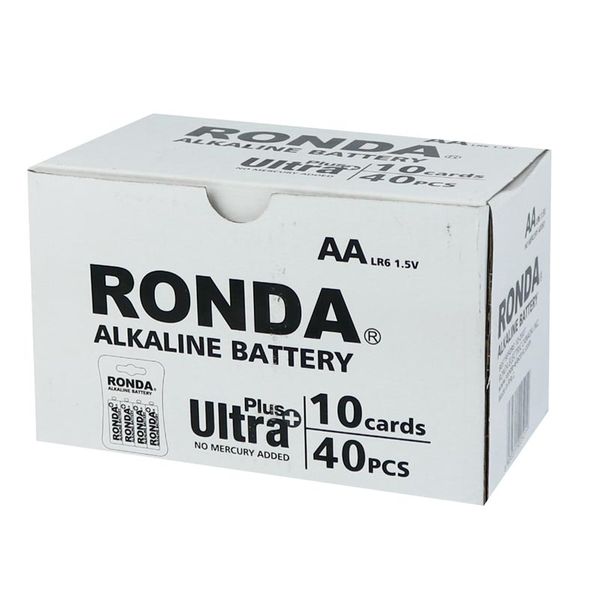 باتری قلمی روندا مدل Ultra Plus Alkaline LR6 بسته 40 عددی