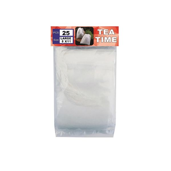 فیلتر چای مدل فیلتر نخدار Large بسته 25 عددی 