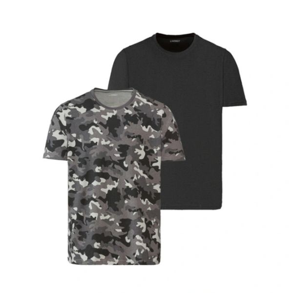 تی شرت آستین کوتاه مردانه لیورجی مدل Li00900 مجموعه دو عددی 