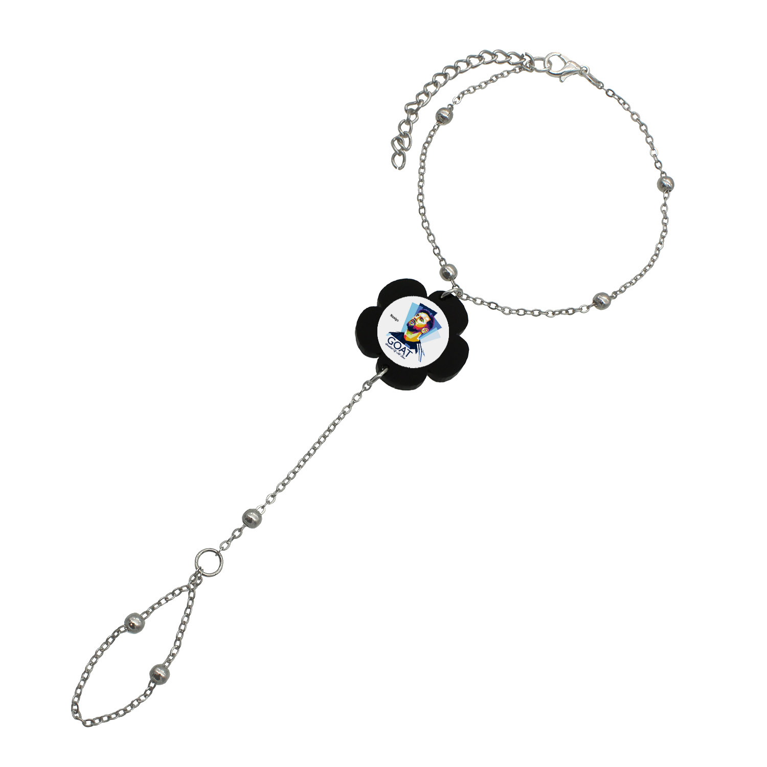 دستبند زنانه ناکسیگو مدل تمیمه طرح لیونل مسی کد TM11139