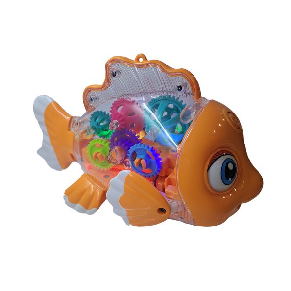 اسباب بازی مدل ماهی موزیکال چرخ دنده ای