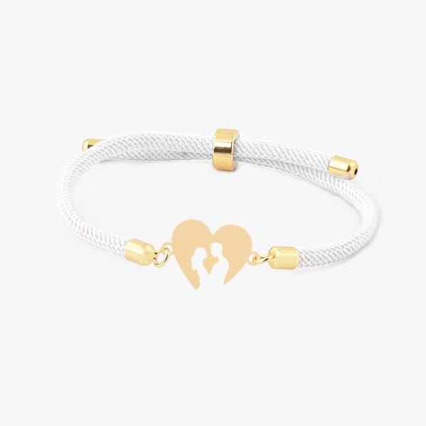 دستبند طلا 18 عیار زنانه طلای کامک مدل قلب