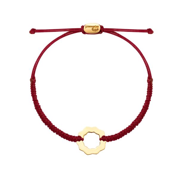 دستبند طلا 18 عیار زنانه پرسته مدل گل اسلیمی