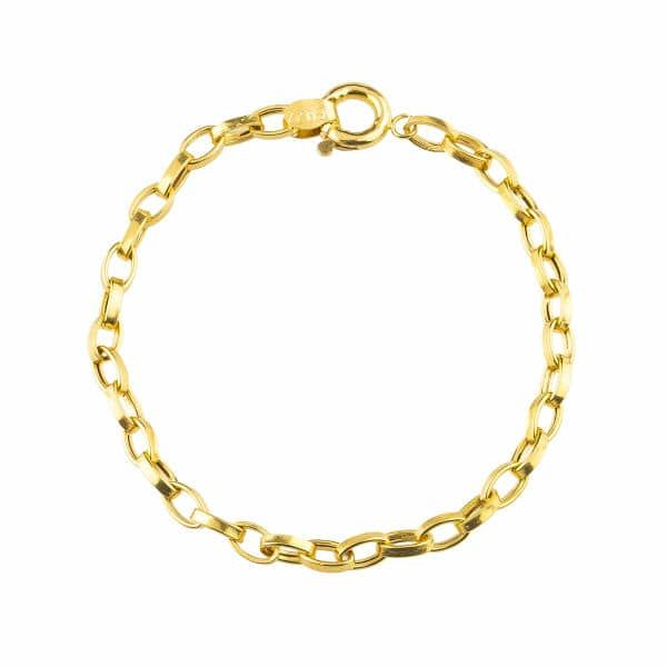 دستبند طلا 18 عیار زنانه آلند مدل گلستانه کد BAZD1