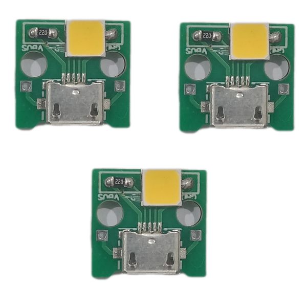 چراغ ال ای دی یو اس بی مدل Micro-USB کد M0.5W5054 بسته 3 عددی
