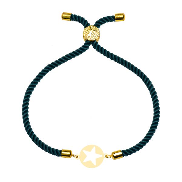 دستبند طلا 18 عیار زنانه کرابو طرح ستاره مدل Kr102188