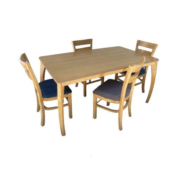 میز و صندلی ناهارخوری 4 نفره گالری چوب آشنایی مدل Khod-2tir-Bog
