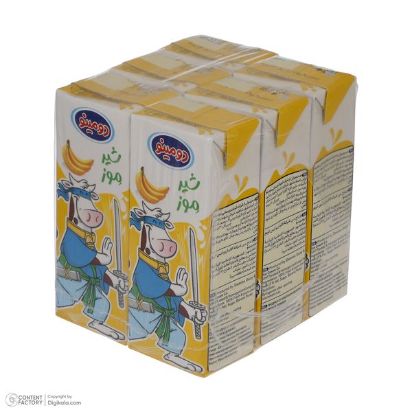 شیر موز دومینو - 0.2 لیتر بسته 6 عددی